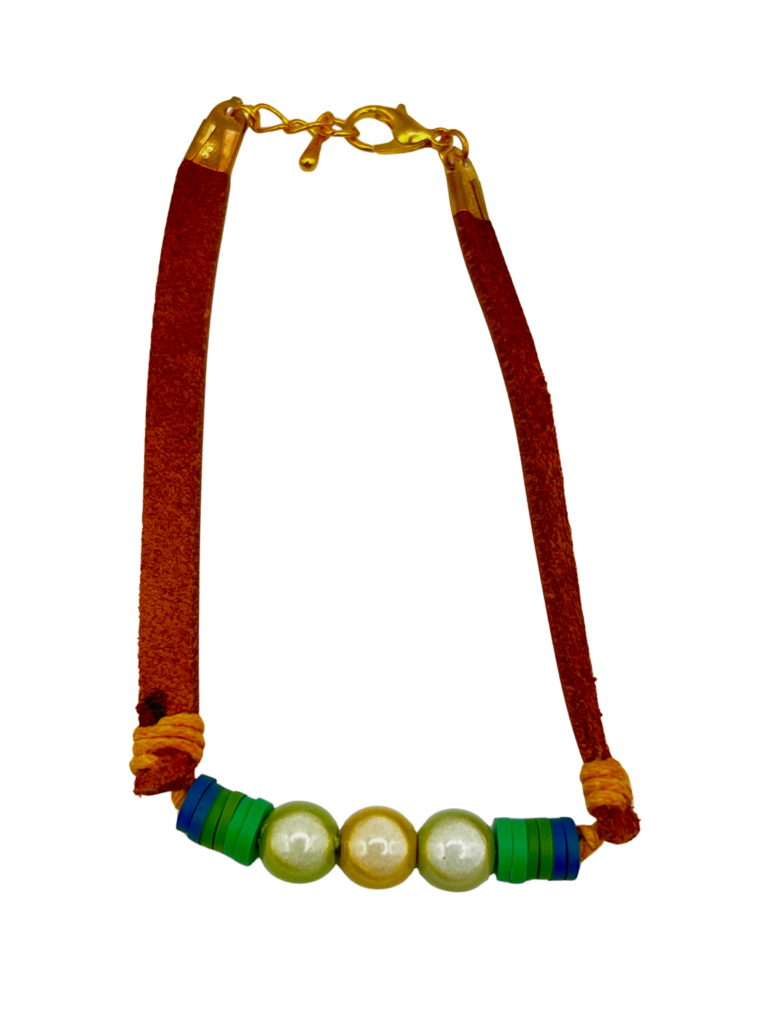 Earth-Tone Beaded Bracelet