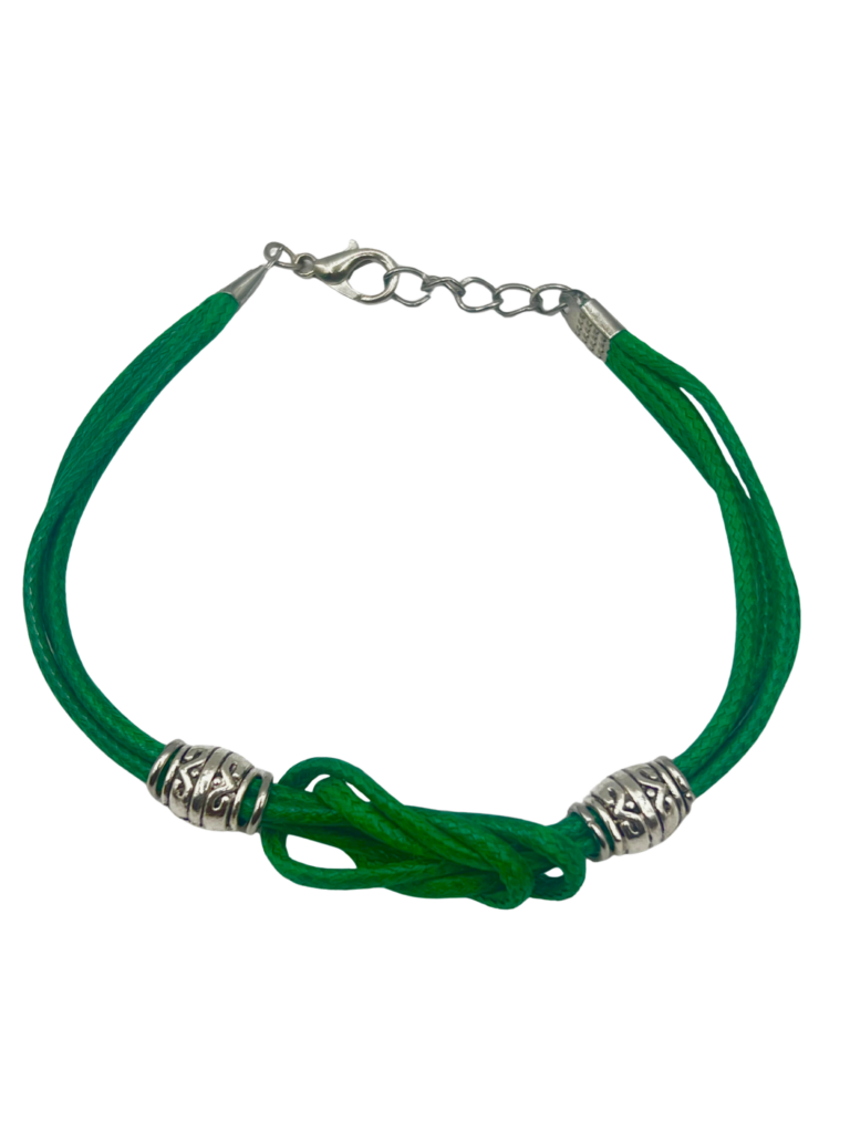 Green Knot Cord Bracelet