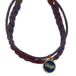 Black Hope Braided Bracelet