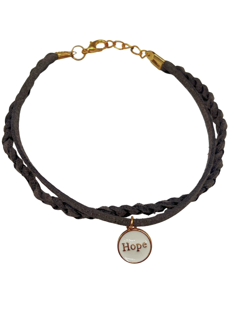 White Hope Braided Bracelet
