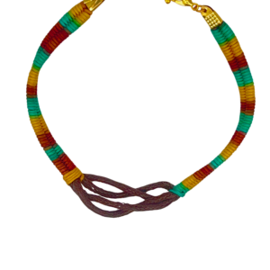 Colour-Wrapped Infinity Bracelet