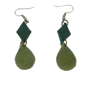 Green Daimond Drop Earrings