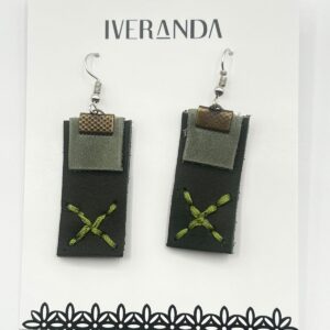 Forest Stitch Drop Earrings